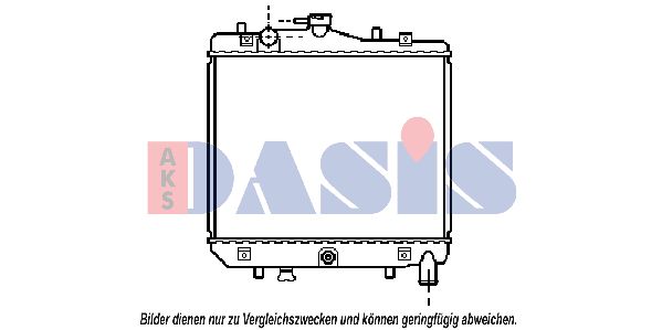 AKS DASIS radiatorius, variklio aušinimas 110070N